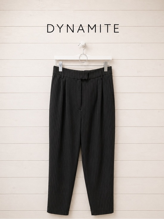 Dynamite Pants - DYNAMITE Black & White Striped High Waist Pants Size S
